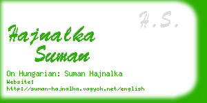 hajnalka suman business card